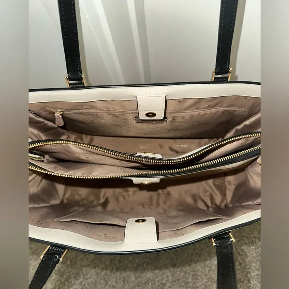 Kate Spade Madison Colorblock Saffiano Leather East West Large Laptop Tote - Picture 4 of 5